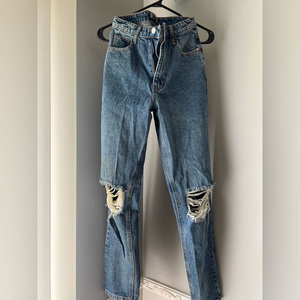 PrettyLittleThing Blue Denim Jeans